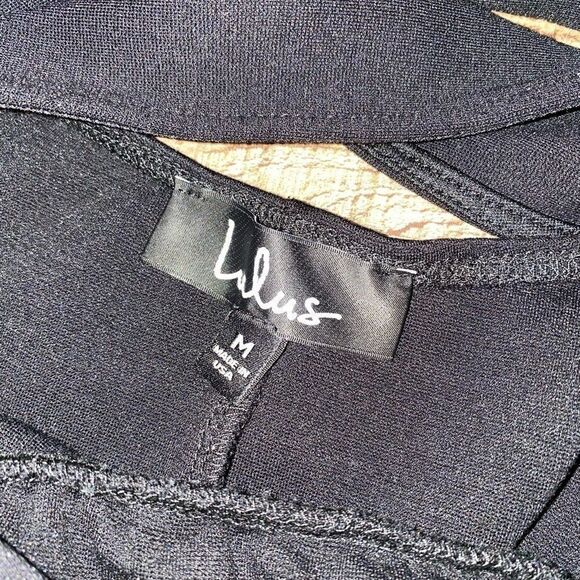 Lulus black cross back peplum top - Picture 10 of 10